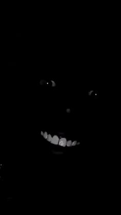 a black and white photo of a face in the dark