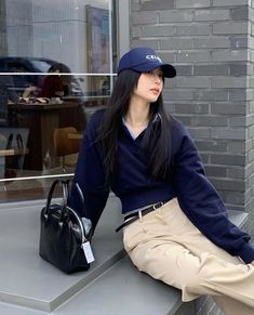 Asian Preppy Style, Kpop Casual Outfits, Ulzzang Fashion Casual, East Asian Fashion, Korean Casual Outfits, Everyday Fashion Outfits, Ulzzang Fashion, Korea Fashion, Kpop Fashion Outfits