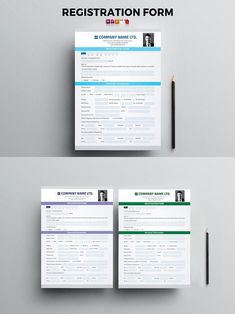 two resume templates with the same color scheme