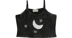 Crescent Moon Noir Hippie Crop Top Lovers Of The Moon, Flowy Black Skirt, Hippie Tank Tops, Moon Made, Beach Bohemian, Tie Dye Hippie, Moon Crescent, Hippie Look, Bohemian Handmade