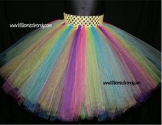 Princess Frocks, Tulle Crafts, Yellow Tutu, Unicorn Bedding, Ribbon Trim Tutu