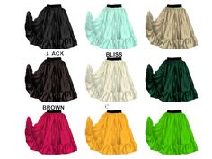 3 Layer Short Skirt Color  Women Wear Retro Skirt Skater skirt Belly Dancers S62 SIZE CHART S       23" To 26" Waist AROUND  M      27" To 30" Waist AROUND  L       31" To 34" Waist AROUND  XL     35" To 39" Waist AROUND  2XL   40" TO 43" Waist AROUND  3XL   44" To 47" Waist AROUND  4XL   48" TO 52" Waist AROUND  5XL   53" To 56" Waist AROUND  3 Layer short skirt Length OF skirt 18" All measurements are in Inches Color Might Be little Different Due to Different Computer's Color Settings. Fitted Multicolor Skirt With Attached Cancan, Stretch Long Skirt With Attached Cancan, Retro Skirt, Belly Dancers, Skirt Length, Skater Skirt, Womens Skirt, Women Wear, Art Collection