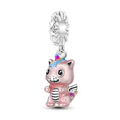 925 Sterling Silver Baby Unicorn Charm for Bracelets Fine Jewelry Women Pendant Fatima Hand, Unicorn Charm, Beautiful Unicorn, Bracelet Pandora, Baby Unicorn, Fairytale Fantasy, Pandora Bracelet Charms, Cat Charm, Bracelet Diy