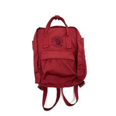 Fjallraven Kanken Mini Backpack Oxblood Red Adjustable Travel School Unisex. Item Is In Excellent, Like New Condition With No Flaws. Item Looks Essentially Brand New. Fjallraven Kanken Backpack, Fjallraven Kanken Mini Backpack, Fjallraven Kanken Backpack Mini Red Backpack With Adjustable Strap For Outdoor Activities, Red Backpack With Adjustable Strap For Outdoor, Red Casual Outdoor Backpack, University Red Backpack For Everyday Use, University Red Everyday Backpack, Casual University Red Bag For Everyday Use, Kanken Backpack Mini, Fjallraven Kanken Mini, Kanken Mini