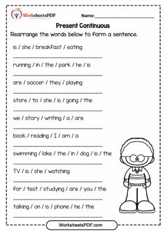 the worksheet for reading and writing words in an english language with pictures on it