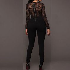 Long Sleeve Lace Hollow Out Jumpsuit Sexy Slim Lace Floral Bodycon Rom – Fashiondresses for less Black Long Sleeve Jumpsuits And Rompers For Fall, Fall Long Sleeve Jumpsuits And Rompers For Night Out, Long Sleeve Jumpsuits And Rompers For Night Out, Black Long Sleeve Jumpsuit For Night Out, Fall Party Long Sleeve Bodysuit, Stretch Long Sleeve Jumpsuits And Rompers For Party, Stretch Long Sleeve Jumpsuit For Party, Fitted Long Sleeve Jumpsuit For Night Out, Long Sleeve Jumpsuits For Date Night In Fall