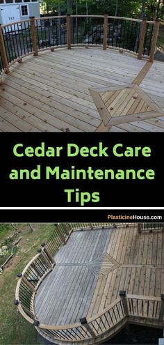 cedar deck care and maintenance tips