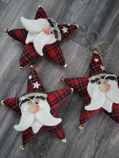 Fabric Christmas Decorations, Christmas Sewing Projects, Christmas Craft Projects, Crochet Decoration, Handmade Christmas Decorations, Christmas Dolls, Christmas Ornaments Homemade