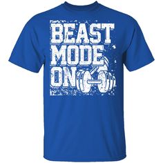 Turn on your beast mode at the gym with this cool shirt! Beast Mode Workout, Gym T Shirt, Gym Design, Loose Shirts, Beast Mode, Workout Tshirts, At The Gym, Sleeveless Shirt, Women's Fitness