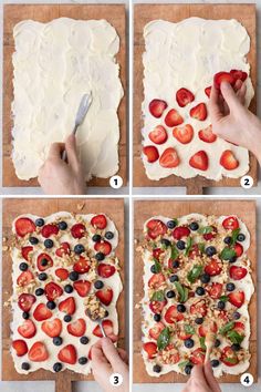 the steps to make a homemade butter board pizza