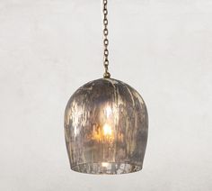 a light that is hanging from a chain