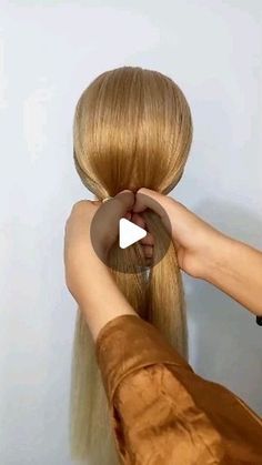 nice salon on Instagram Casual Updos For Long Hair, Casual Hairstyles For Long Hair, Intricate Hairstyles, Ice Blonde Hair, Long Hair Tips, Hoco Hair Ideas Half Up, Hair Tutorials Easy