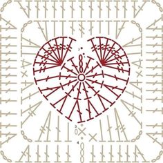 an image of a heart made out of knitting needles