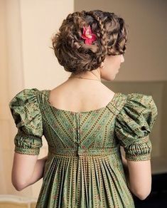 Regency Gown, Period Dress, Period Outfit, Sleeves Designs For Dresses