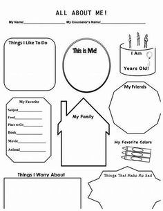 an all about me worksheet for kids