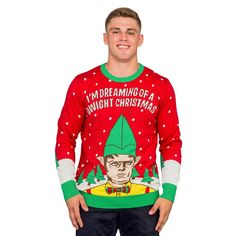 I'm Dreaming a Dwight Christmas Adult Ugly Sweater-tvso Dwight Christmas, Family Christmas Dinner, Ugly Sweater Contest, Ugly Holiday Sweater, Office Christmas Party, Holiday Christmas Party, Christmas Ugly Sweater, Christmas Sweaters For Women, Ugly Christmas Sweater Funny