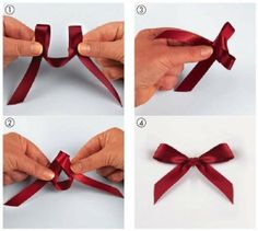 how to make a bow out of satin ribbon with step by step instructions and pictures