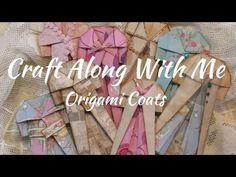 craft along with me - origami coats and paper hearts for valentine's day