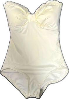 Fitted White Bodysuit With Built-in Bra, Classic White Bodysuit For Summer, White Fitted Bodysuit With Built-in Bra, Classic Fitted Sleeveless Swimwear, Fitted Sleeveless Classic Swimwear, Elegant Fitted Cream Swimwear, Elegant Sleeveless Leotard For Swimming, Elegant Solid One-piece Leotard, Elegant One-piece Stretch Leotard