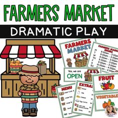 farmer's market dramatic play for kids