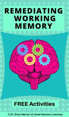 Working Memory Activities, Improve Working Memory, Memory Strategies, Memory Exercises, Memory Activities, Cognitive Activities, Executive Functioning Skills, Executive Function, Classroom Freebies