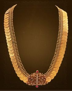 Vanki Designs Jewellery, Haram Designs, Gold Haram, Black Beads Mangalsutra Design, Antique Necklaces