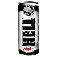 a can of zero energy drink on a white background