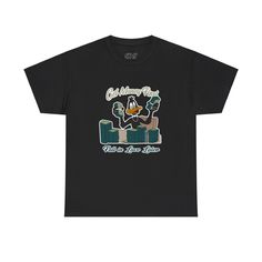 Daffy Duck Get Money Unisex 100% Cotton Acronym Tee Get Money, Amazon Buy, Daffy Duck, How To Get Money, Heavy Cotton, Cotton Tee, Casual Fashion, The 100, Sleeve Length