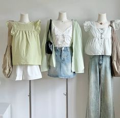 Sage Green And Cream Outfit, Easy Trendy Outfits, Cute Casual Outfits, Dream Wardrobe