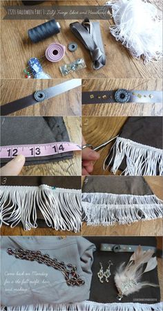 the instructions for how to make fringes