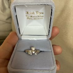 Never Worn, Still With Tags On! Beautiful Sterling Silver Traditional Irish Claddagh Ring In Original Box With Tags. Size 7. Silver Claddagh Ring, Irish Ring Claddagh, Irish Rings, Irish Claddagh, Irish Eyes, Claddagh Rings, Irish Jewelry, Irish Traditions, Eye Jewelry