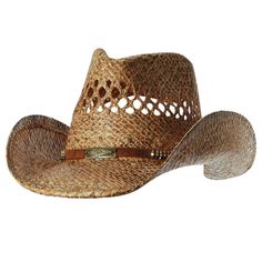 PRICES MAY VARY. Design: Classic straw western cowboy hat for men women featuring shapeable brim edges. Select from a variety of cowboy / cowgirl straw hat designs featuring patterns and bands like vintage, bulls, turquoise, rivetsl, leather, beads, shell, and more Breathable and Not Stuffy: Cowboy straw hat made of breathable and lightweight 100% natural straw, combined with handmade weaving craft, which is heat dissipation and breathability, bringing a near-zero burden of summer wear experienc Mens Straw Hats, Weaving Craft, Leather Beads, Summer Straw Hat, Straw Cowboy Hat, Western Hat, Western Cowboy Hats, Western Hats, Cowboy Cowgirl