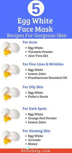 Give your skin proper nutrition by applying these 5 egg white face mask. These masks help get rid of all skin problems including acne, dark spots, oily skin, wrinkles and gives you glowing and beautiful skin. Food Acne, Jawline Acne, Nose Acne, Egg Face Mask, Egg White Mask, Neck Acne, Egg White Face Mask, Face Mapping Acne, Treating Acne