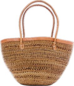 Vacation Straw Bag With Braided Handles, Natural Palm Leaf Beach Bag For Travel, Bohemian Palm Leaf Beach Bag For Travel, Handmade Brown Beach Bag For Summer, Natural Coastal Beach Bag For Everyday Use, Traditional Summer Travel Bags, Traditional Travel Bags For Summer, Traditional Tote Beach Bag For Travel, Handmade Natural Shoulder Bag For Beach