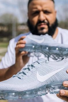 Brand New Pure platinum Nike Vapormax availble, even DJ Khaled loves them... #kicksdaily #sneakers #depop #nike Dj Khaled, Air Vapormax, Nike Air Vapormax, Mens Trainers