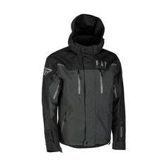 The Fly Racing Incline winter outerwear series features Sympatex® lining. This weatherproofing is waterproof, windproof, and breathable. Summit Motorsports LLC Fly Racing Incline Jacket - Black/Charcoal - XL - 470-4103X The Fly Racing Incline Snow Jacket features Sympatex® lining. This weatherproofing is waterproof, windproof, and breathable. Features: - Sympatex® shell - Waterproof, windproof, breathable - 20,000mm/20,000mm waterproof/breathable ratings - Fully seam sealed to block moisture - Powder skirt with silicone grip print - Dual main zipper storm flaps for extra weather protection - 2Cool mesh vents in armpit and chest designed to let air in and keep snow out - YKK® zippers• Micro-fleece lined collar with beard flap - Reflective for visibility and safety - Waterproof accessory poc Technical Black Windbreaker For Fall, Black Technical Windbreaker For Fall, Black Waterproof Track Jacket For Sports, Technical Black Outerwear For Fall, Black Technical Outerwear For Fall, Black Technical Track Jacket For Outdoor Activities, Black Technical Waterproof Windbreaker, Black Windproof Outdoor Outerwear, Black Techwear Outerwear For Outdoor Work