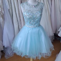 So Cute! Nwt In Good Sample Condition. Baby Blue Tulle Dress With Sequin Top. Tag Size 8 A Few Loose Strings. Bust 37" Waist 28.5" Measured On Mannequin. Taylor Swift Vibes! Aqua Color On Tag. Light Blue Dama Dresses, Short Baby Blue Dress, Quinceanera Dresses Baby Blue, Baby Blue Sweet 16, Quince Cinderella, Baby Blue Quince Dresses, Baby Blue Tulle Dress, Light Blue Sparkly Dress, White Quince Dress