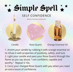 Confidence Spell, Jar Spells, Candle Magick, Eclectic Witch