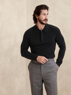 Men's Clothing Sale | Banana Republic Black Polo Outfit Men, Black Polo Outfit, Polo Outfits, Polo Outfit Men, Polo Outfit, Support Local Farmers, Sweater Polo, Administrative Assistant, Banana Republic Men