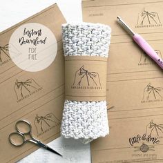 Handmade With Love Crochet Wrap Crochet PDF F Crochet Care Package, Crochet Wrapping Paper, Packaging Ideas For Crochet Items, Crochet Page Name Ideas, Crochet Order Packaging, Packaging For Crochet Items, Crochet Small Business Packaging, Crochet Business Packaging, Packaging Crochet Products