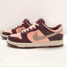 Women’s Nike Dunk Low Pro, Rare Size 7.5 Mahogany/Chino Strm Pink New In Box Fast Shipping!!! Reasonable Offers Welcome Thanks For Looking! Pink Low-top Sneakers, Pink High-top Leather Skate Shoes, Pink Leather Skate Shoes For Streetwear, Pink Custom Lace-up Sneakers With Contrast Sole, Pink Lace-up Custom Sneakers With Contrast Sole, Brown Low-top Sneakers With Contrasting Heel Counter, Low-top Brown Sneakers With Contrasting Heel Counter, Pink Lace-up Sneakers, Pink Nike Skate Shoes With Rubber Sole