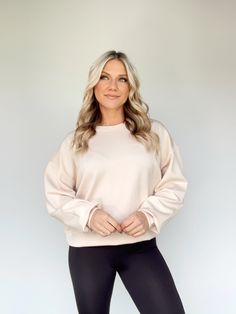 Wrapped in the luxuriously soft fabric of the Chill With Me Sweatshirt, you'll experience cool, stylish comfort like never before. This relaxed-fit staple features a rounded neckline and delicate pastel hue, making it the perfect choice for anything from brunch dates to errands to lounging. Whether you're layering or wearing solo, this ultra-stretchy, trend-savvy basic will keep you looking and feeling your best. 55% Rayon 40% Polyester 5% Spandex Hand wash cold. Brunch Dates, Pastel Hues, Rounded Neckline, Dresses Xs, Soft Fabric, Soft Fabrics, Dates, Layering, Hand Wash