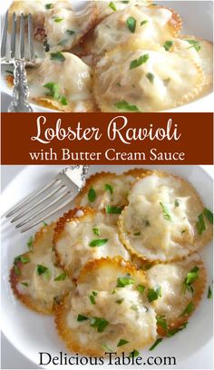 lobster ravioli with butter cream sauce is an easy and delicious appetizer for any occasion