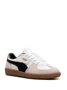 Find PUMA Palermo /vapor Gray/gum Sneakers on Editorialist. white leather smooth grain suede trim Formstrip logo logo tag logo-debossed tongue branded heel counter round toe front lace-up fastening branded insole gum-rubber sole These styles are supplied by a premium sneaker marketplace. Stocking only the most sought-after footwear, they source and curate some of the most hard to find sneakers from around the world. Cream Sneakers With Embossed Logo For Streetwear, Sporty Leather Custom Sneakers With Logo Patch, White Leather Sneakers For Streetwear, Cream Leather Sneakers For Streetwear, White Custom Leather Sneakers With Embossed Logo, Sporty White Skate Shoes With Embossed Logo, Classic White Custom Sneakers With Embossed Logo, Sporty White Skate Shoes With Logo Patch, White High-top Skate Shoes With Contrasting Heel Counter