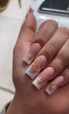 Cmiygl Nails, 16 Nails, Tattoos Inspo, Classy Acrylic, Summery Nails, School Nails, Nail Stuff, Classy Acrylic Nails, Short Square Acrylic Nails