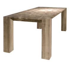 a wooden table that is made out of wood and has two legs on each side