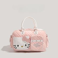 Sweet Kitty Large Capacity Travel Messenger Bag KI666 Stay organized and stylish on your travels with the adorable Sweet Kitty Large Capacity Travel Messenger Bag. With its spacious design, this bag allows you to easily carry all your essentials, making it the perfect companion for your adventures. Show off your cute side while on the go with this messenger bag. Kawaii Large Capacity Satchel For Travel, Kawaii Style Shoulder Travel Bag, Kawaii Shoulder Travel Bag, Kawaii Satchel Tote For Travel, Kawaii Travel Tote Satchel, Kawaii Travel Satchel Tote, Cute Rectangular Travel Satchel, Cute Travel Rectangular Satchel, Cute Travel Satchel In Rectangular Shape