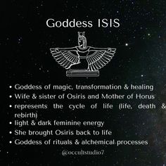 an image of goddesss in the sky with words describing them and what they are