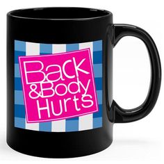 PRICES MAY VARY. ✔ Lasting Quality Coffee Mug - 11oz back and body hurts mug with High-quality, smooth ceramic resists scratches and lasts a long time.Digital high definition process won’t lose its luster or fade.Great for Coffee, Latte, Espresso, Hot Chocolate, Tea etc. The perfect best friend gifts when your best firends needs to be reminded of their awesomeness. ✔ Sturdy Ceramic That Lasts- Our classic Ceramic coffee mug is built to stand up to the daily use we know a well-loved mug receives. Playful Graphic Design, Jewerly Bag, Office Birthday, Funny Workout, Office Party, Office Parties, Workout Humor, Mens Birthday Gifts, Black Ceramic