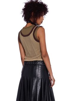 This tank top has a stretchy jersey knit construction with a sheer mesh overlay and a contrasting trim. Current Mood Clothing, Windsor Smith, Pride Outfit, Contrasting Trim, Mesh Overlay, Current Mood, Dolls Kill, Exclusive Collection, Online Boutique